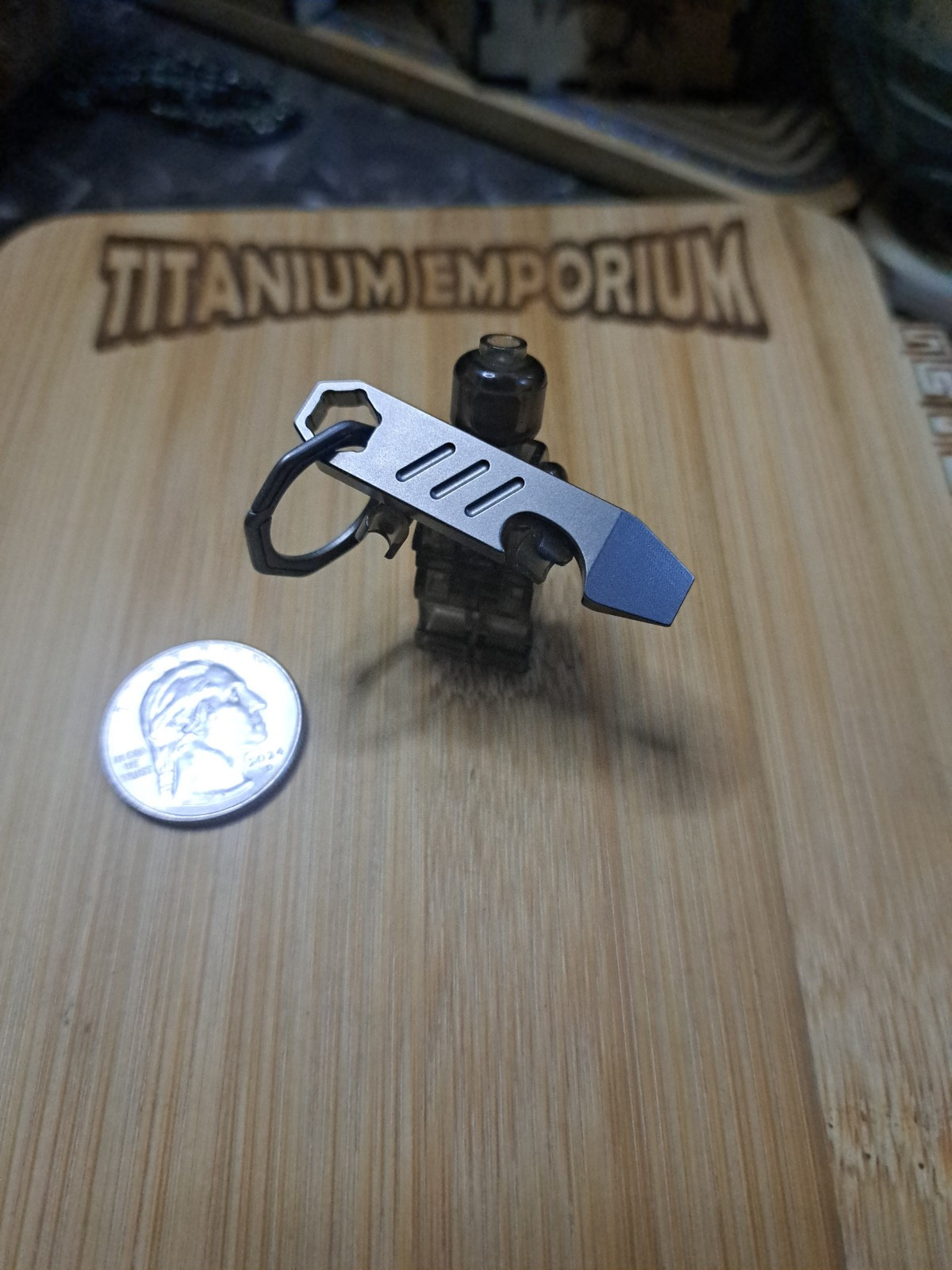 Mini EDC Titanium Keychain Bottle Opener