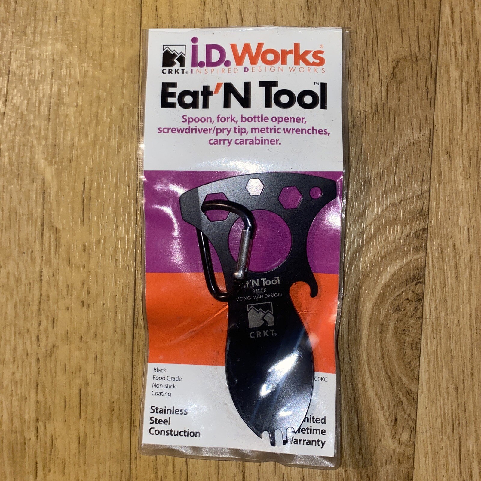 CRKT Eat’N Tool Outdoor Spork Multitool Black 9100KC STAINLESS STEEL CAMPING NEW