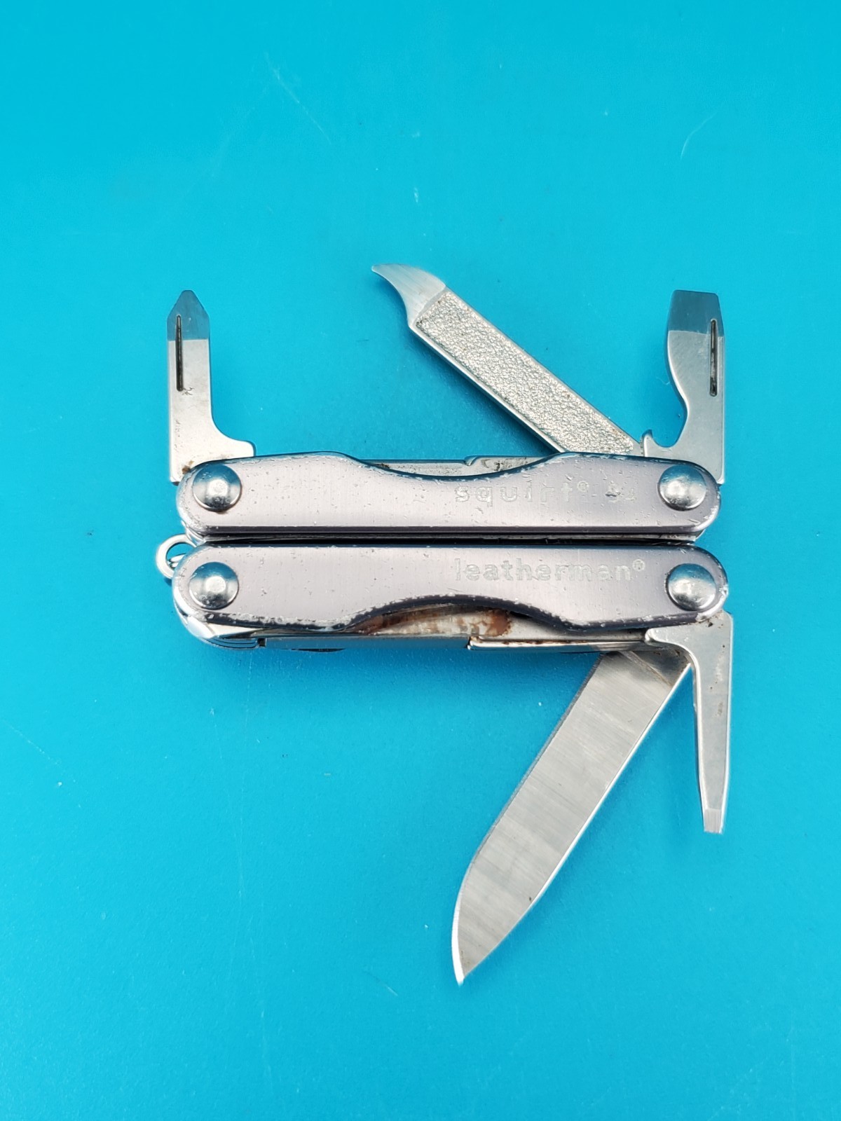 Leatherman Squirt S4 Multi-Tool, Key Ring, Retired, GRAY!