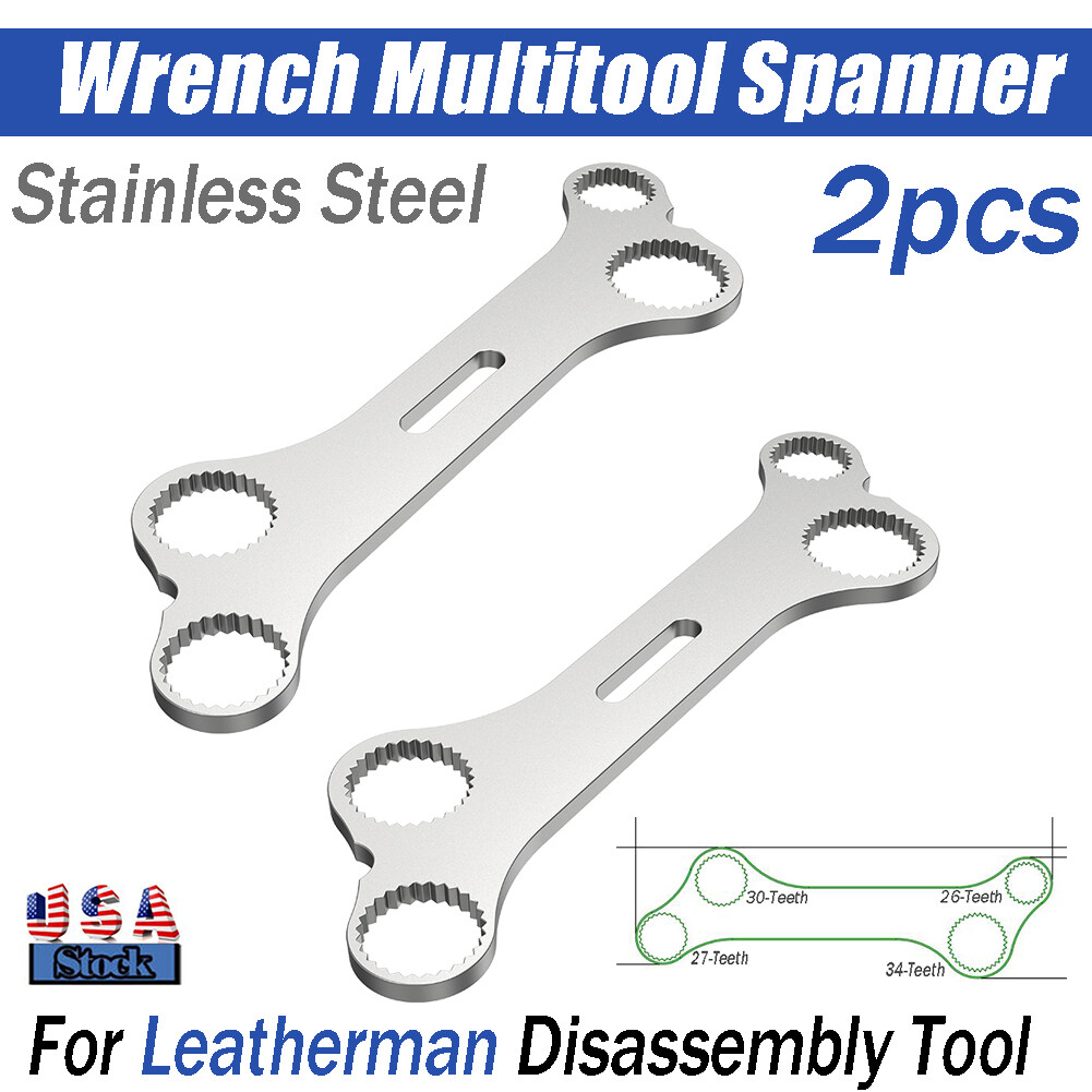 2PCS For Leatherman Disassembly Tool Parse Wrench Multitool Spanner Bone Design