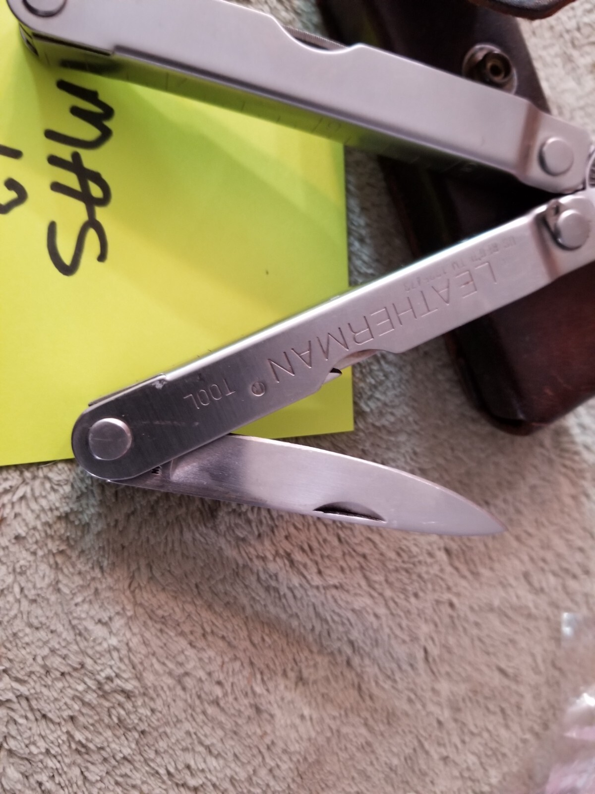 1 RARE LEATHERMAN ORIGINAL PST Multi Tool Knife BIG LETTERS Lot XMAS 12