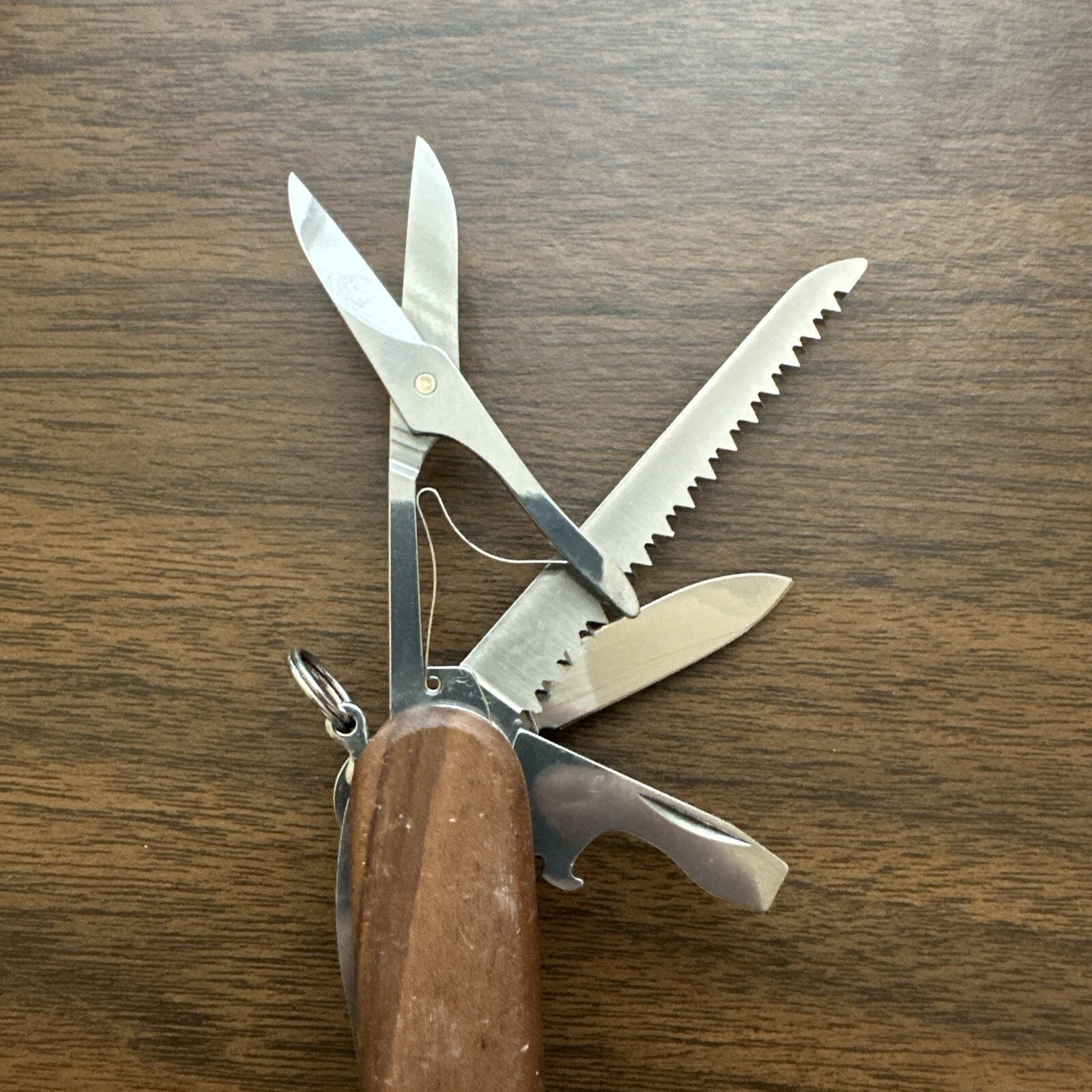 Victorinox Huntsman Wood Swiss Army Knife with Walnut scales- hunt, fish, camp