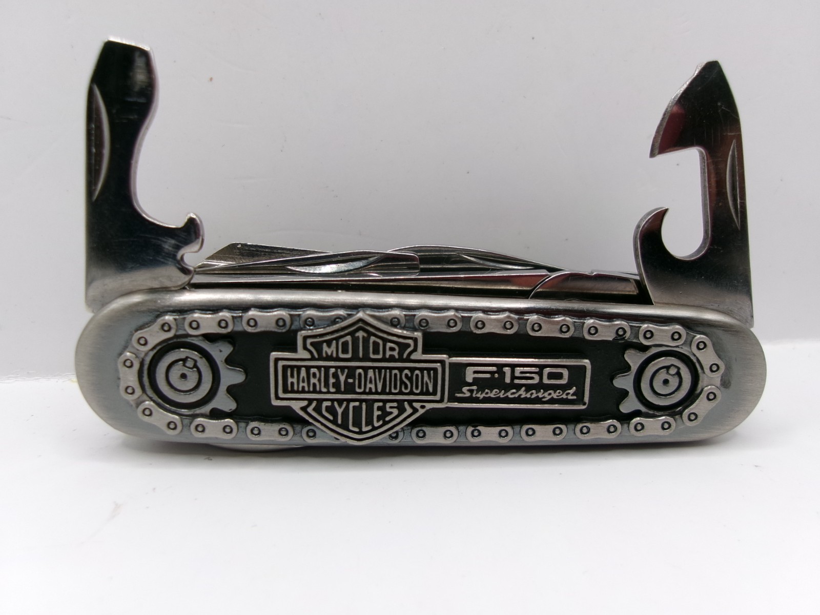 Harley Davidson Multitool Ford Harley-Davidson™ F-150 Knife with Leather Sheath