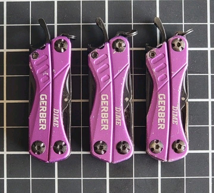 Gerber DIME (3x) Purple Multi-Tools