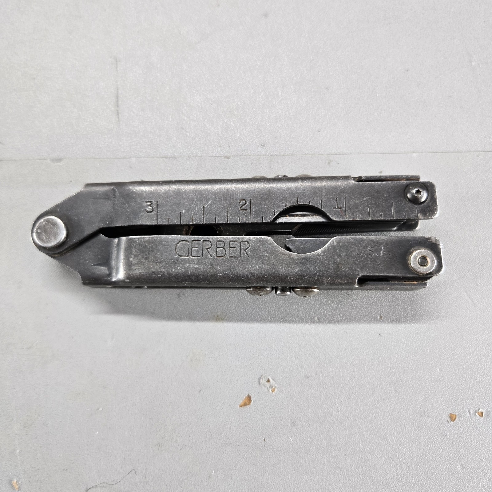 Vintage USA Gerber MultiTool Blunt Pliers Patent #5142721-#5212844 Stainless