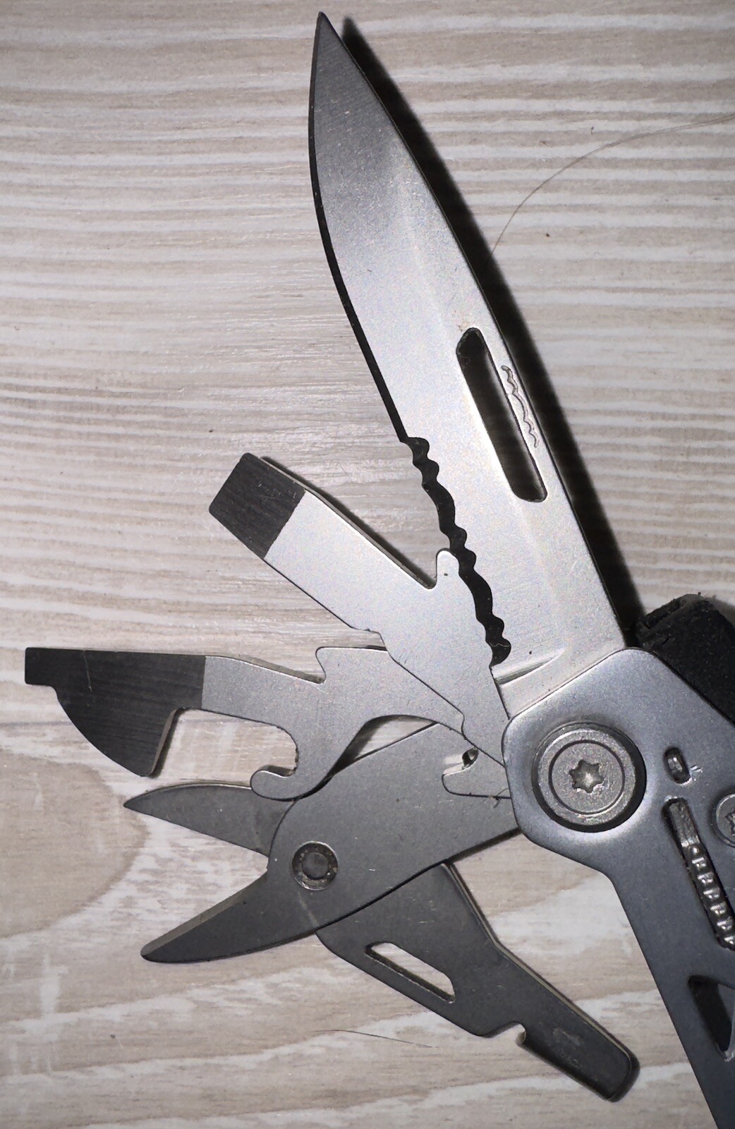Used Grey Gerber Suspension NXT Multi-Tool Plier Scissor knife Ruler Screwdriver