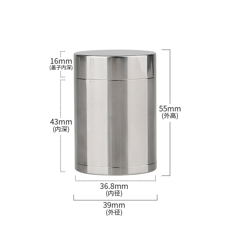 Hot TC4 Titanium Waterproof Large-capacity Storage Box Pill Container SealedTank