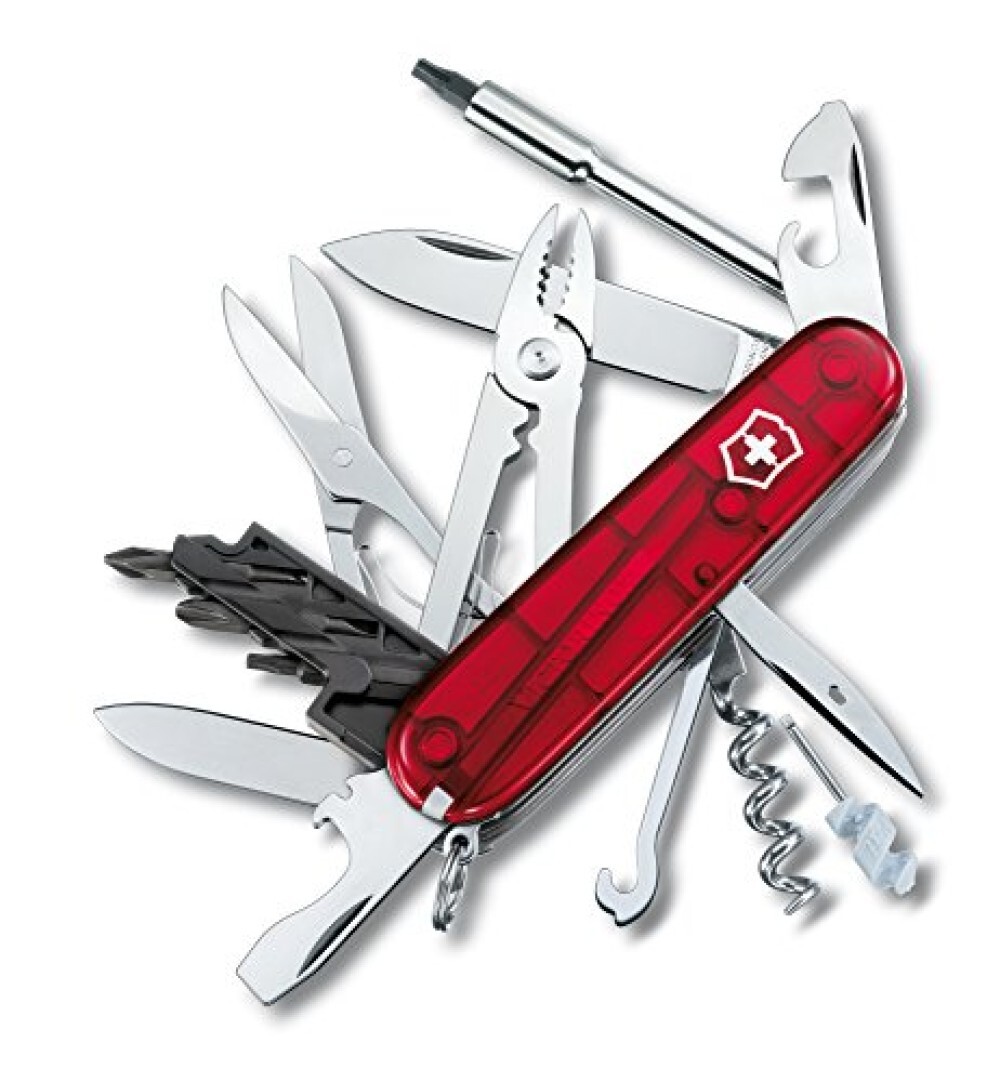 VICTORINOX Knife Cybertool 34 Swiss Army Knife (Translucent Red) from Japan　DDP
