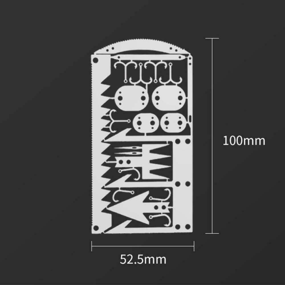 Survival Multitool Card 22 in 1,Steel Credit Card Pocket Sized Survival USA
