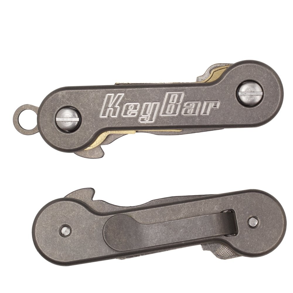 Stonewashed Titanium USA Made Key Organizer EDC Tool | Everyday Carry Compact…