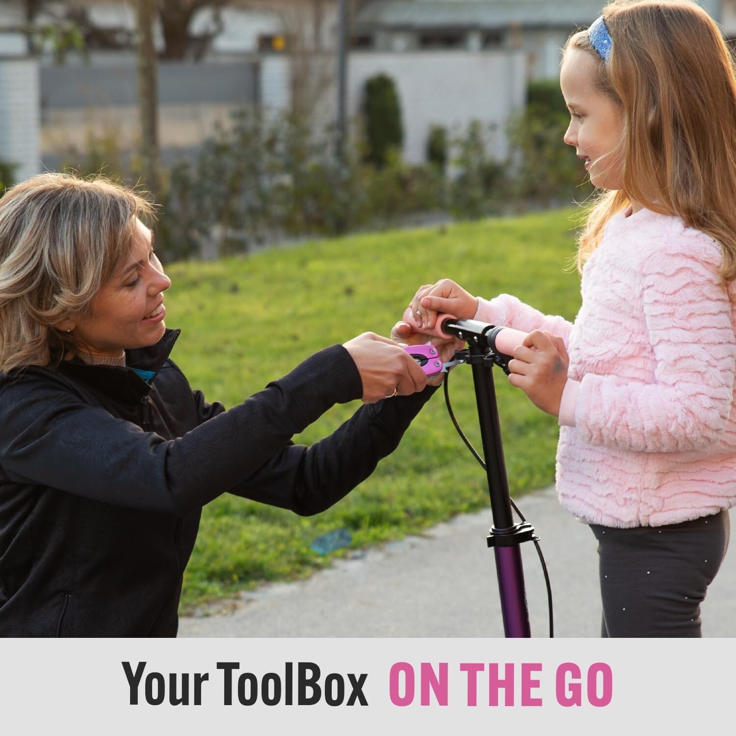 Compact 15-in-1 Pink Multi-Tool – Essential for Home & Outdoor Adventures