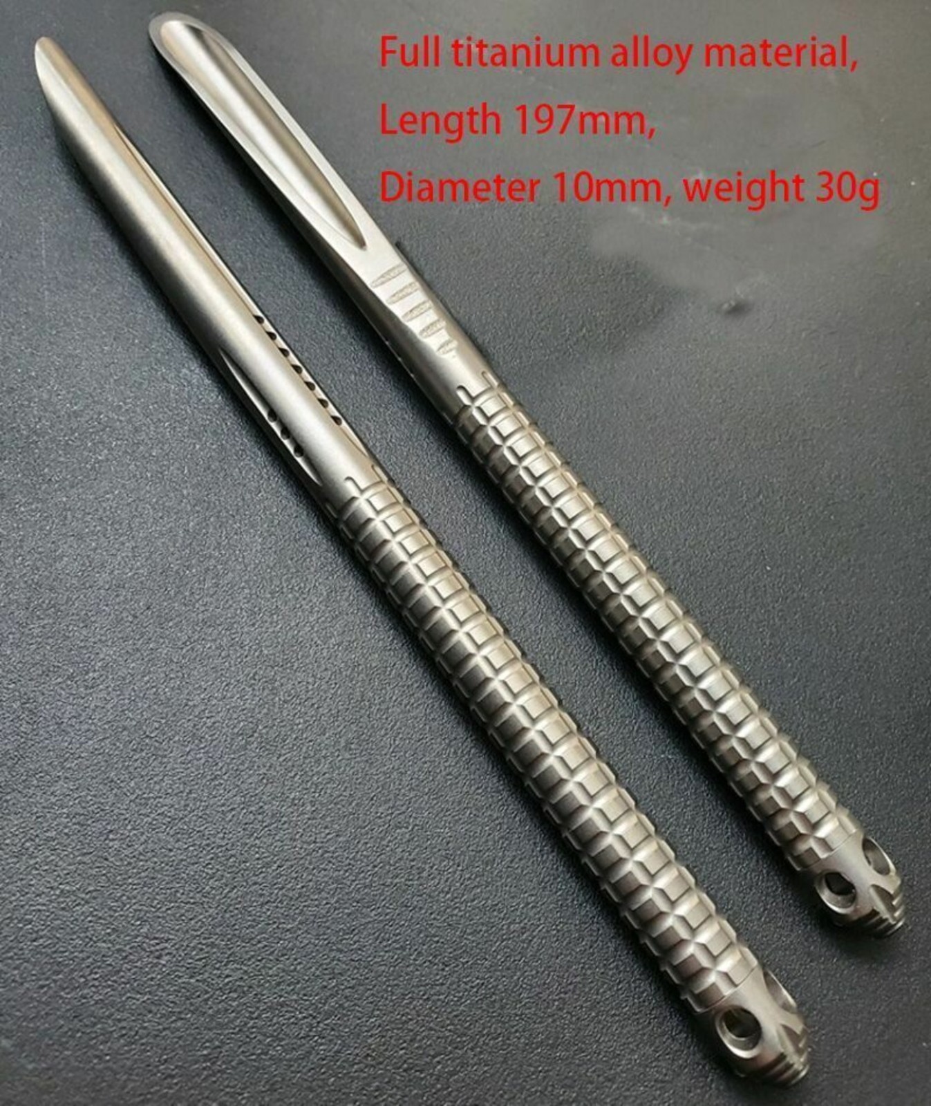 New Solid Titanium Alloy Tea Knife Crowbar EDC Portable Tool Tactical Straw Gift