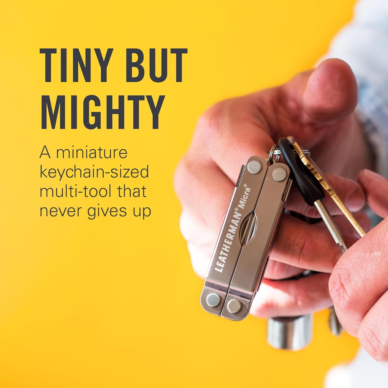 LEATHERMAN, Micra, Keychain Multi-Tool with Grooming Tools, Mini Pocketknife for