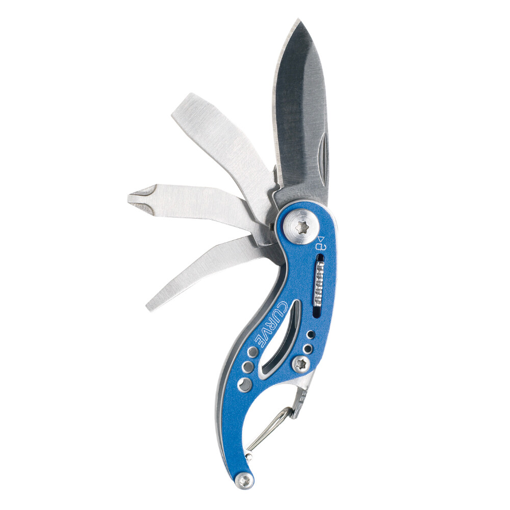 GERBER CURVE BLUE STAINLESS STEEL MULTI TOOL KNIFE 31-001040