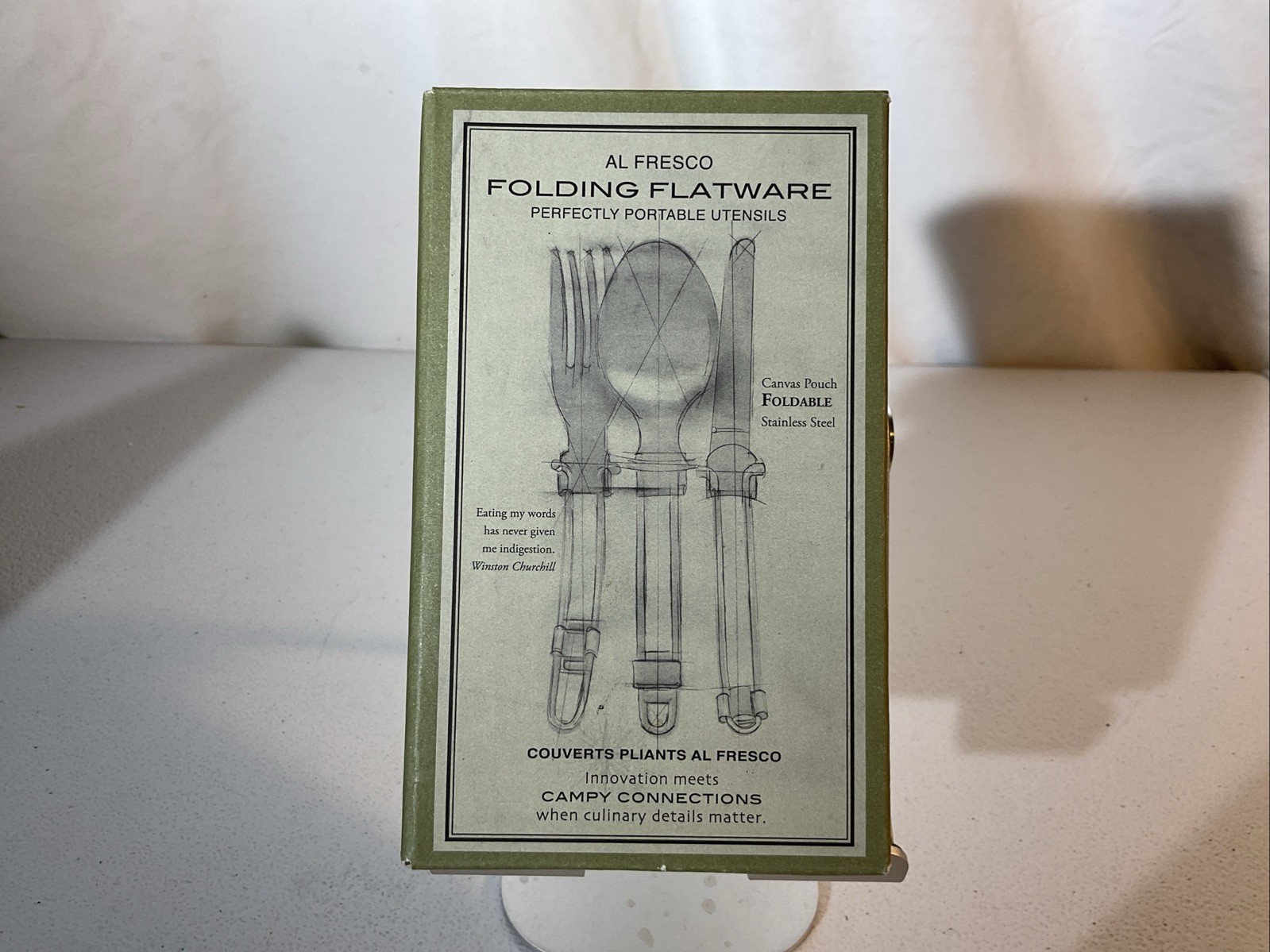 Restoration Hardware Breakaway Stainless Steel Multi-Tool Spoon Fork Knife NEW