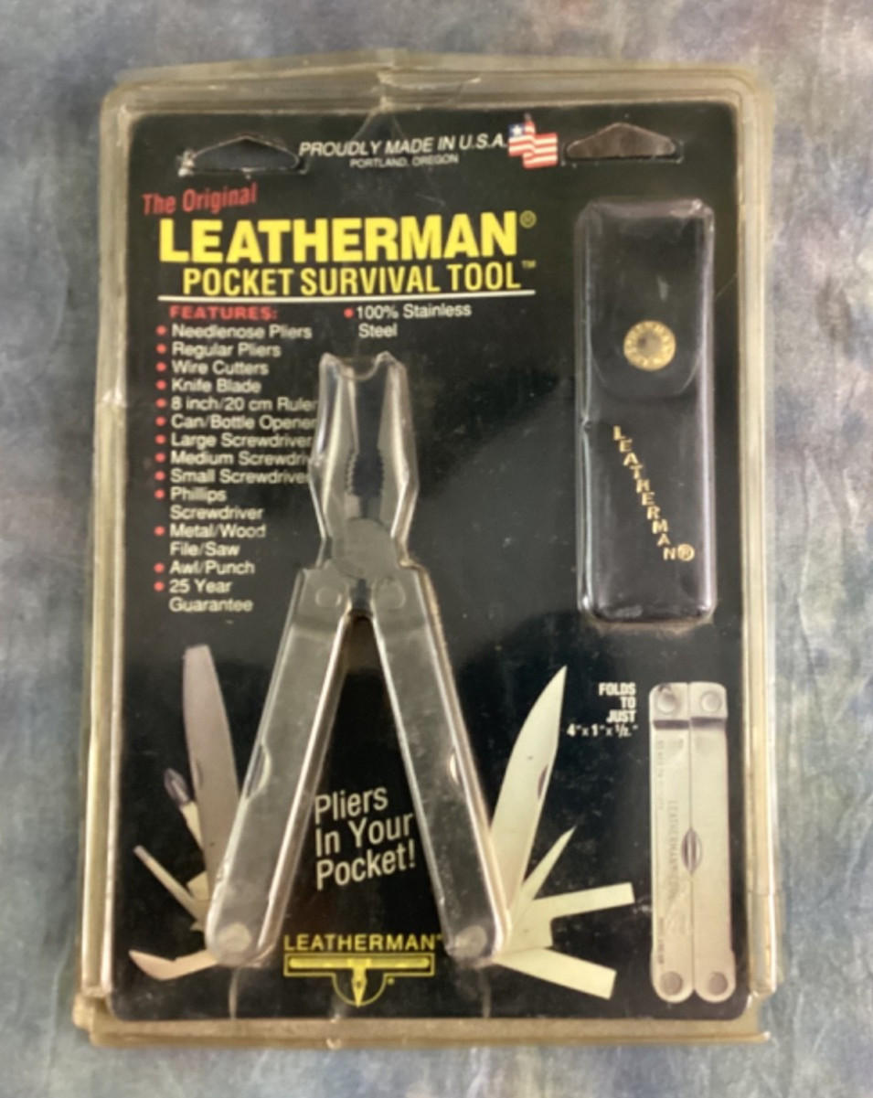 Original 1991 Leatherman Pocket Survival Tool PST Multi-Tool USA