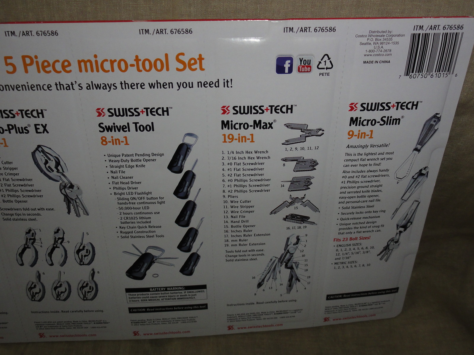 Precision Tools – Micro-tool Set, 5 Piece by Swiss+Tech