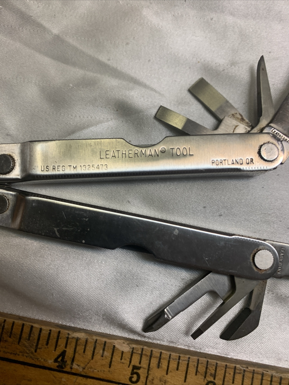 Vintage Original Leatherman Multi-Tool W/Sheath TM 1325473 Made USA, Good Condit