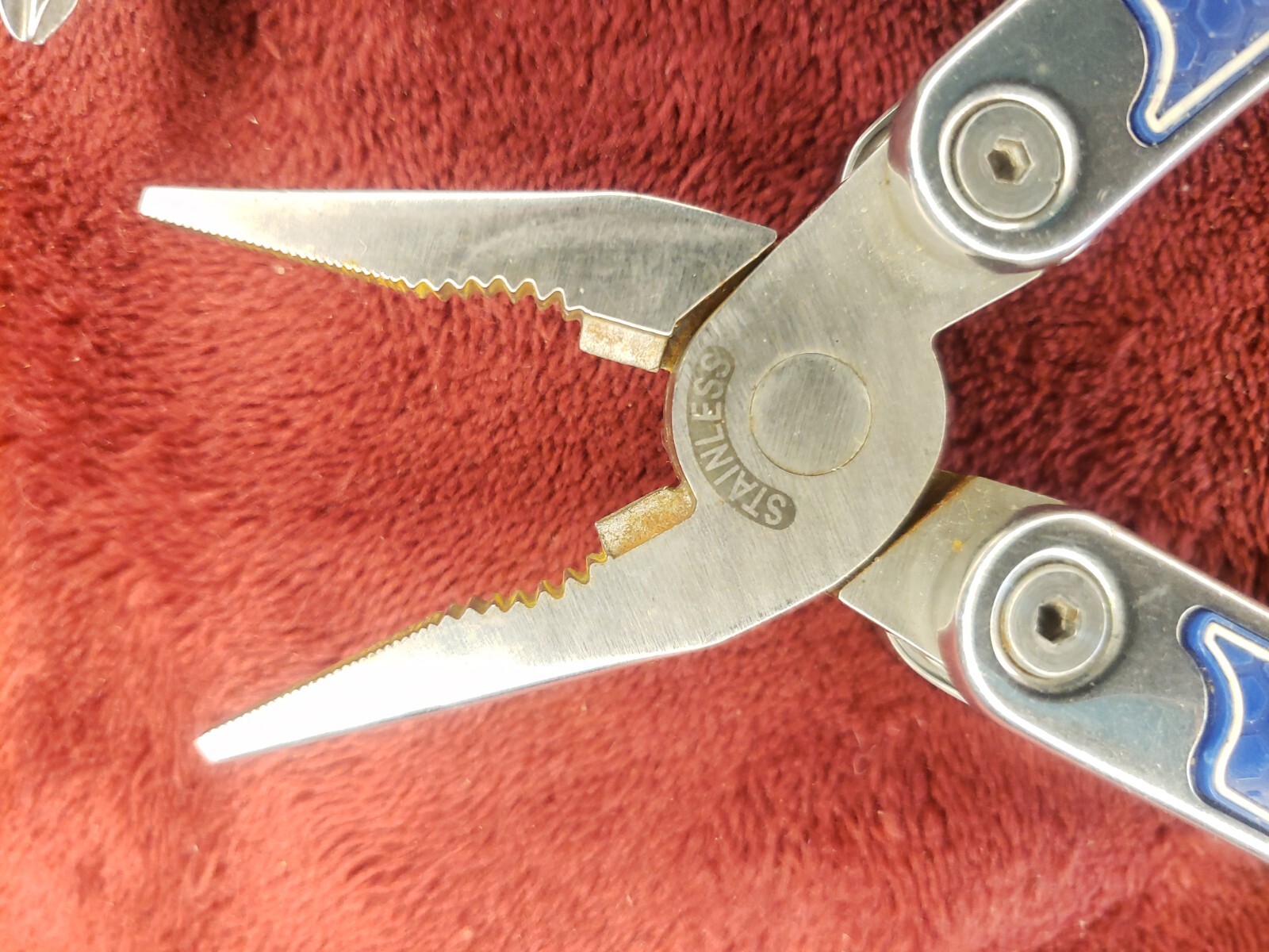 Lot of 2 Kobalt Blue Mini Multi Tool Knife