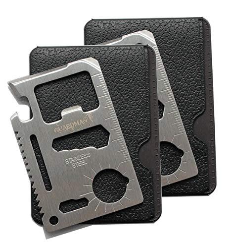 Ultimate 11-in-1 Survival Credit Card Multitool 2pcs By GUARDMAN – 2 Pack