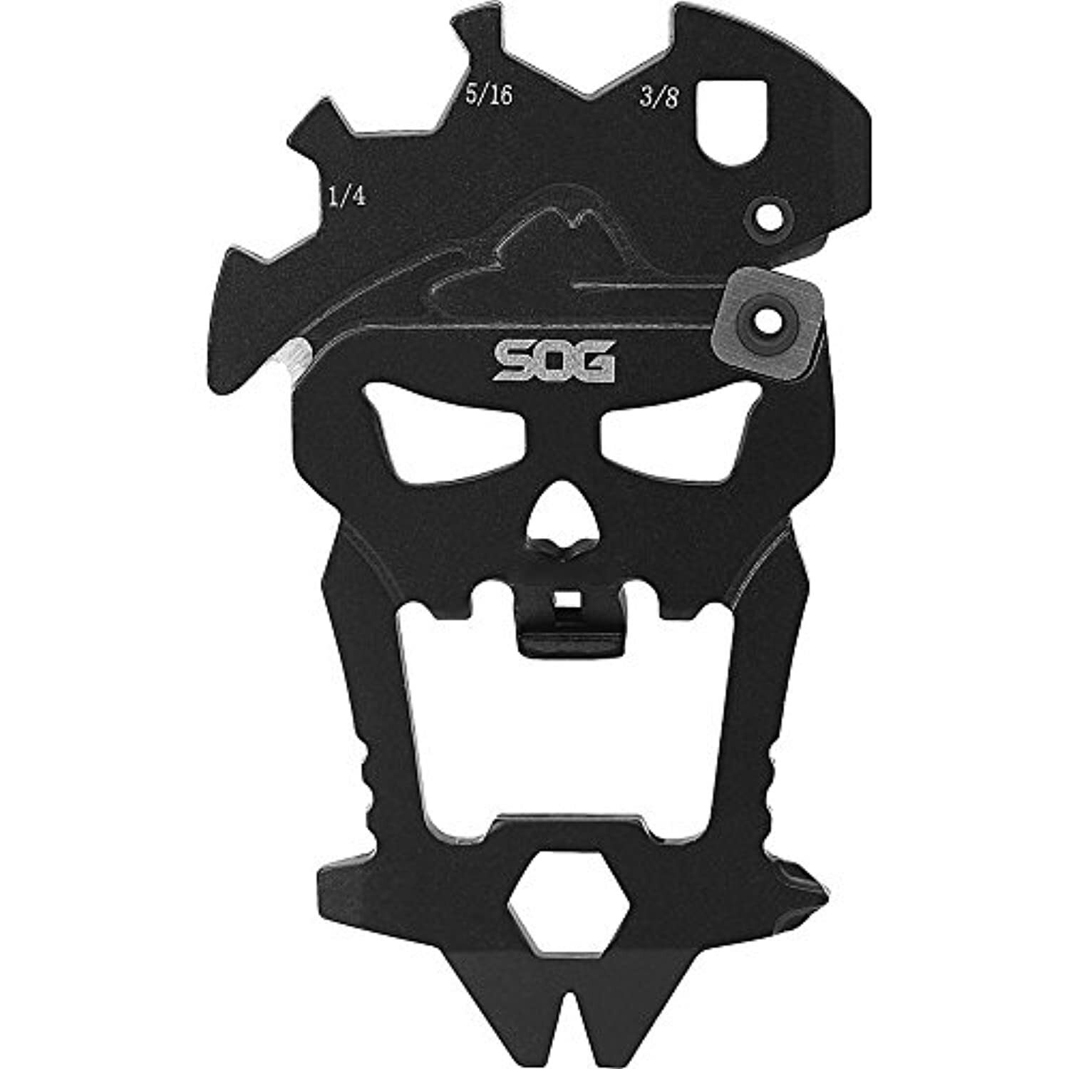 SOG MacV Tool SM1001 – Hardcased Black, 12 Tools in One: Bottle Opener,