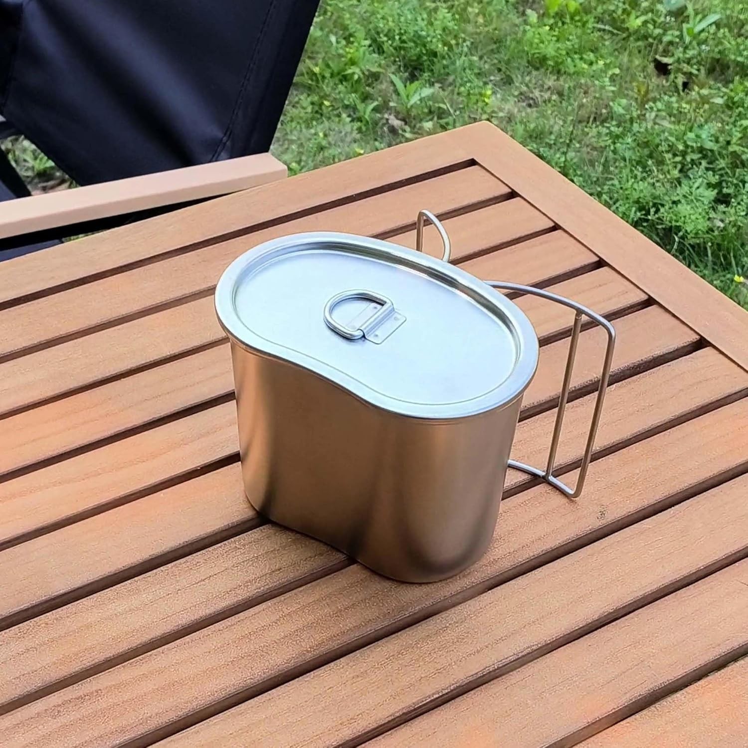 Vaso cantimplora estilo militar de acero inoxidable 304 del ejército de EE. UU