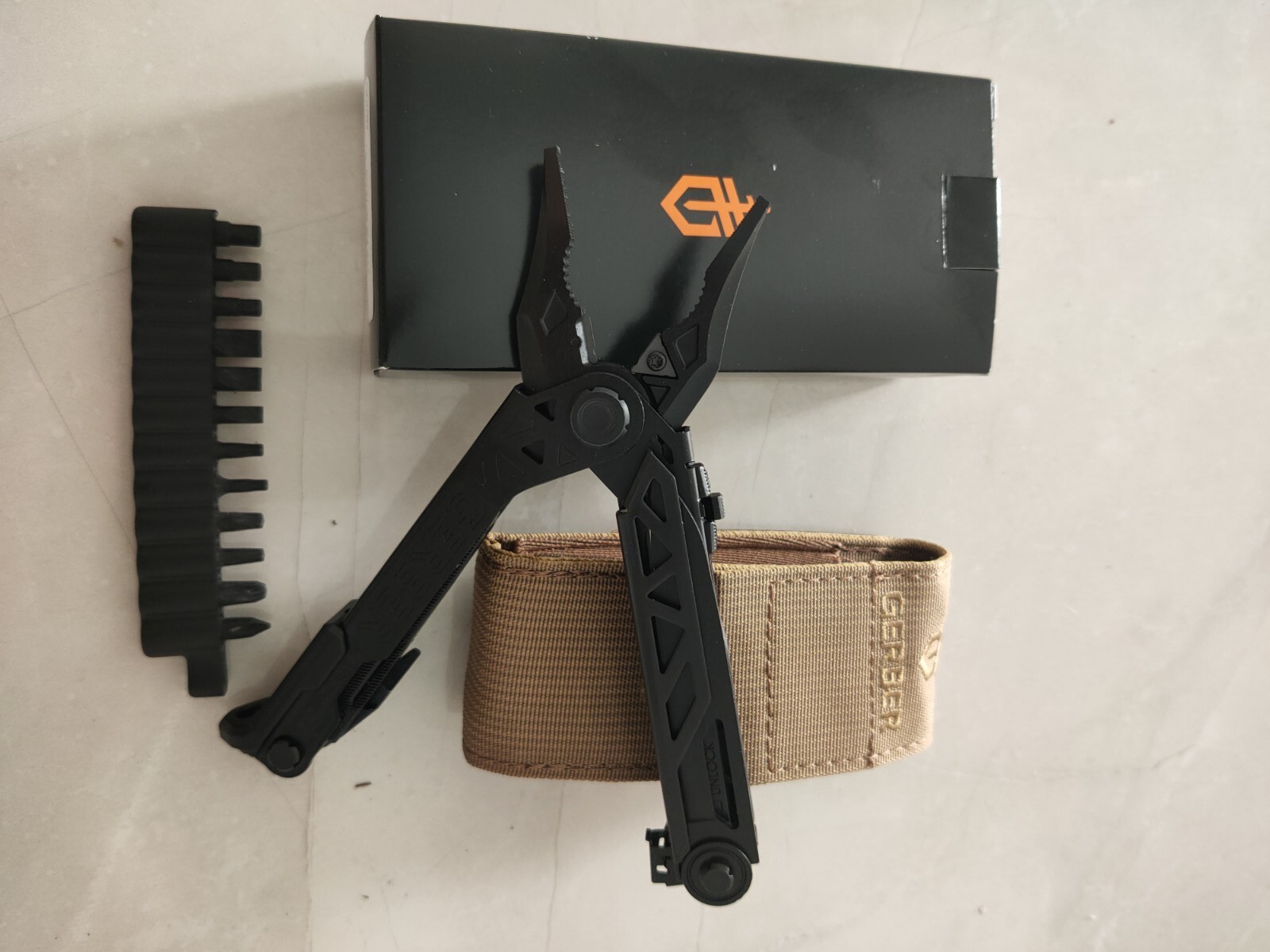 Genuine Gerber USA Made Center Drive Black+bits Multi Tool Pliers Knife 1425