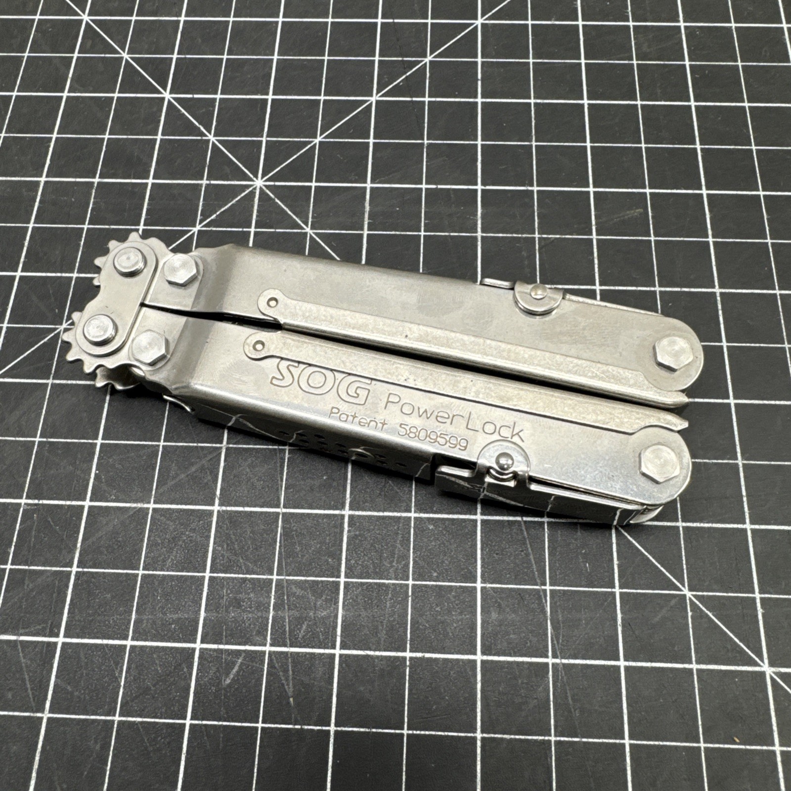 SOG PowerLock Multi Tool Leather Pouch USA Made Excellent Used Condition C H43