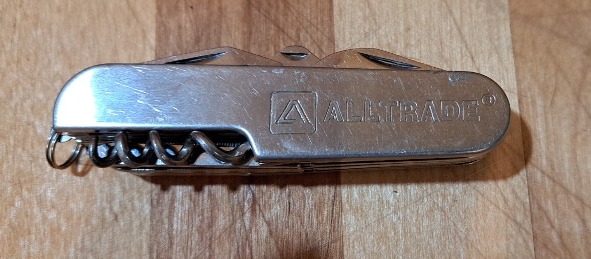 NICE VTG 11 PIECE MULTI TOOL POCKET KNIFE STAINLESS STEEL