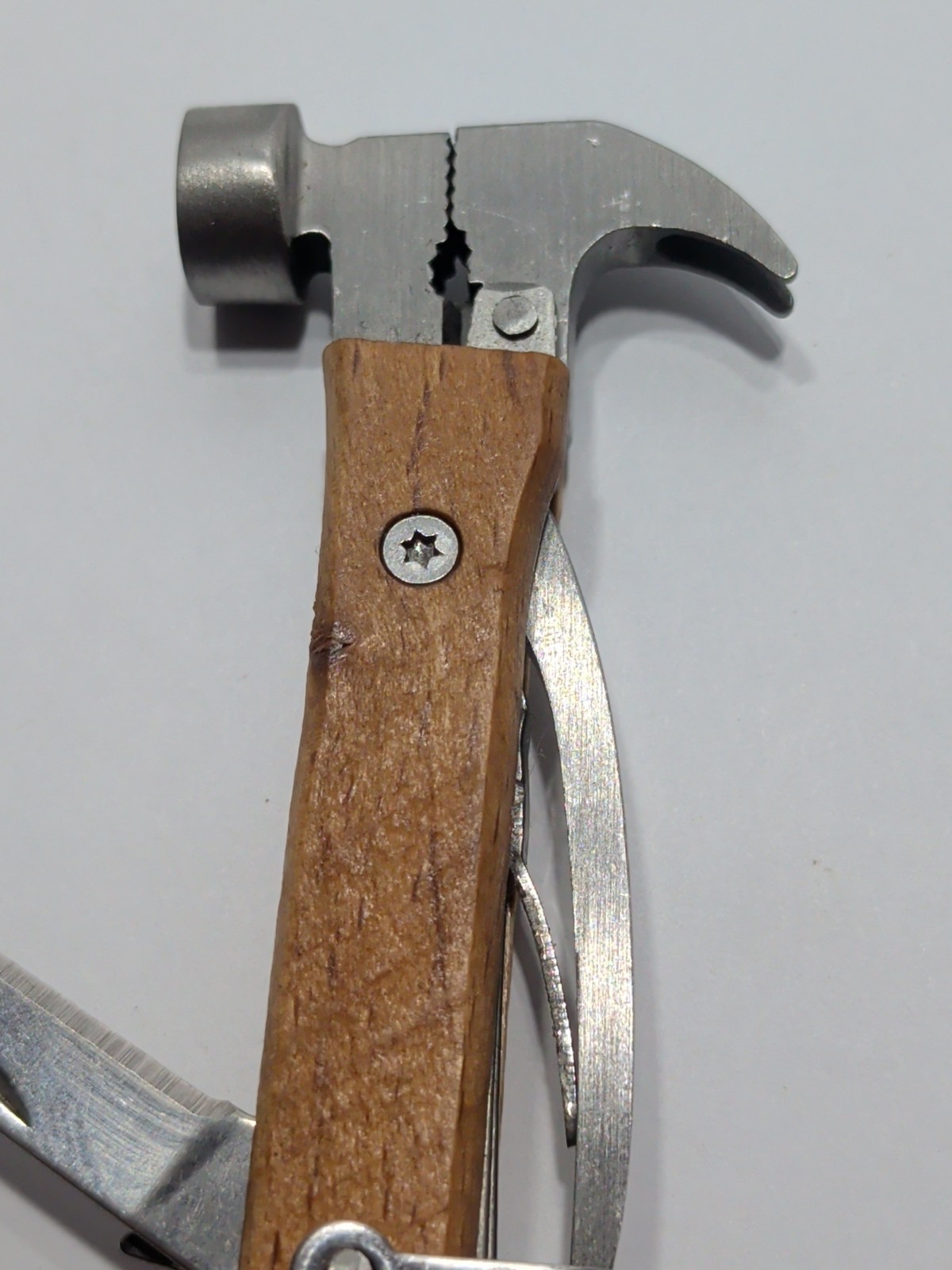 Multi Tool Key Chain – Mini Hammer, Knife, Bottle Opener, Flathead, Pliers, Claw