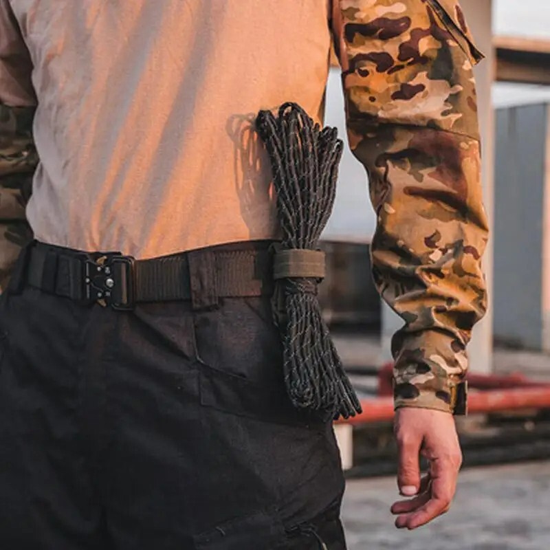 Outdoor Camping Glove Strap Hiking Nylon Ribbon Keychain Tacticals Triangle tool