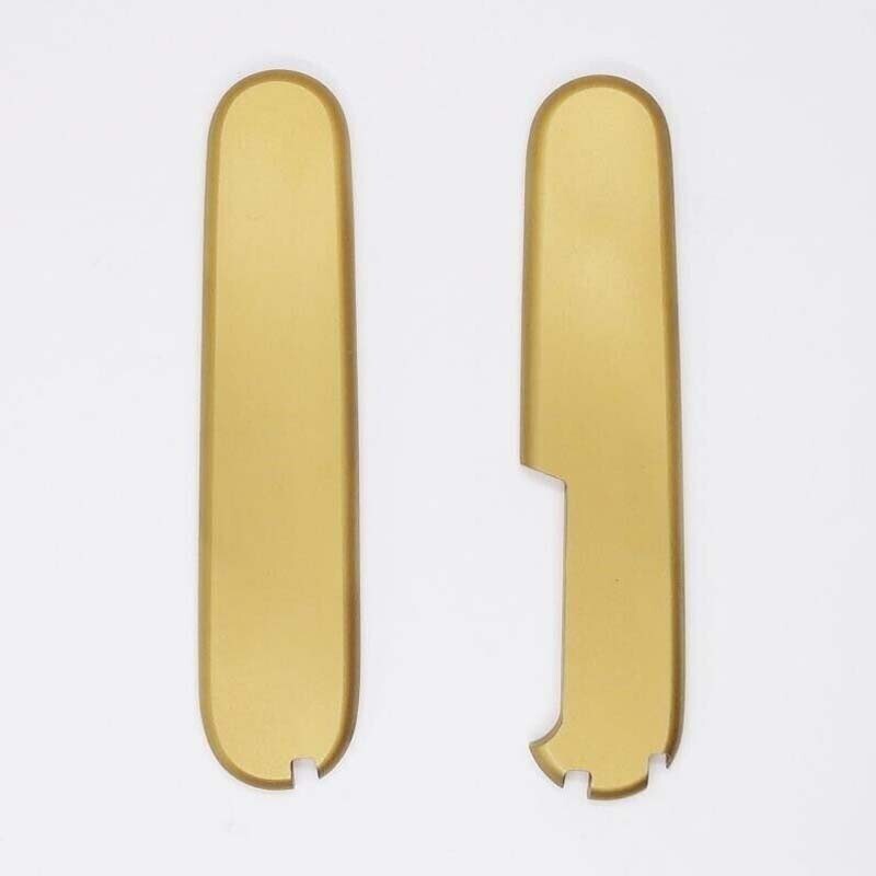 1 Pair Brass Handle Scales for 91mm Victorinox DIY Scales