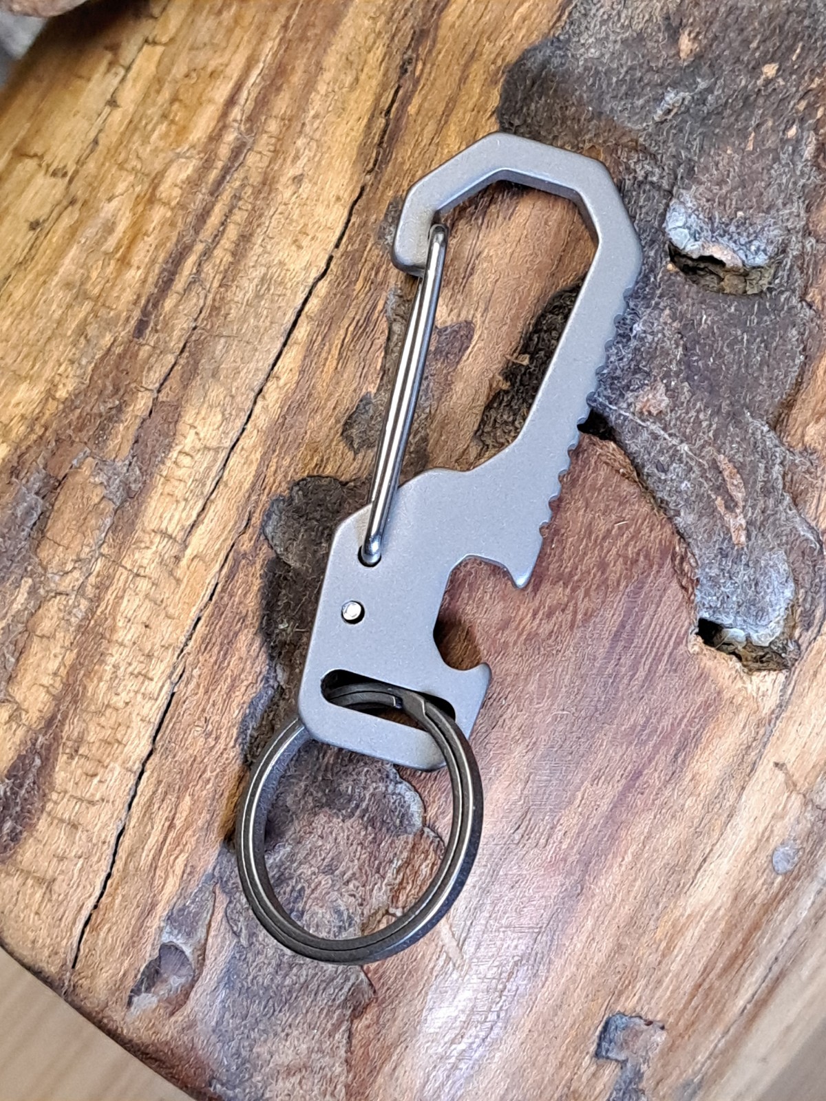 Hiking Series Pro Titanium Carabiner Keychain Multi-Tool
