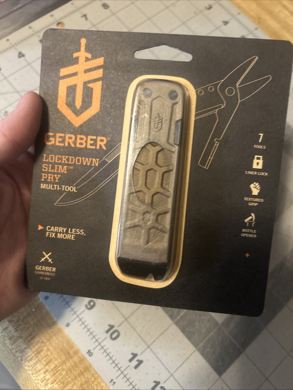 Gerber Lockdown Pry Multi-Tool Stainless Steel Handles EDC Made USA SHIPS FREE