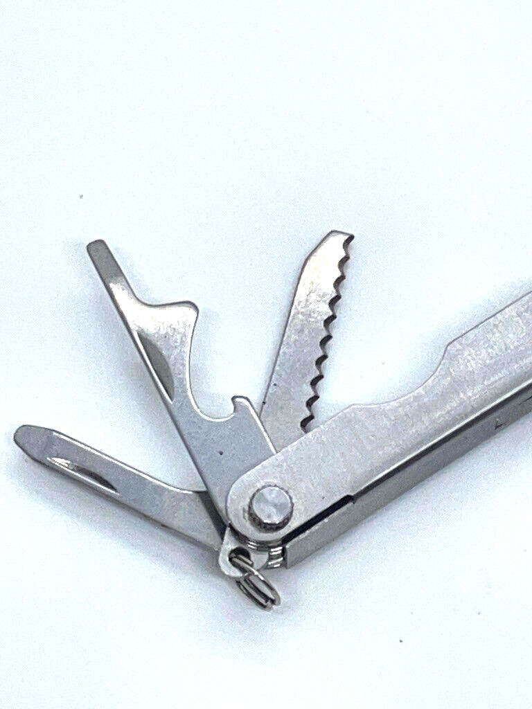 Winchester Mini Multi-Tool 8-in-1 Silver Scissors Knife Keychain Carry EDC