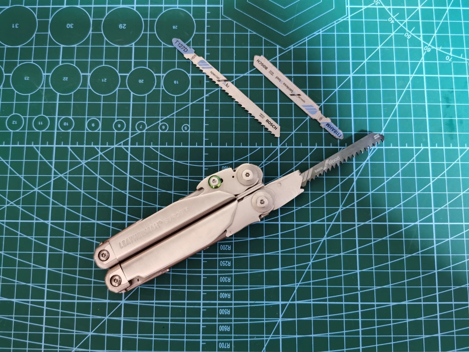 Leatherman Surge Saw Blade Set VG10 Damascus Replacement T-Shank Kit