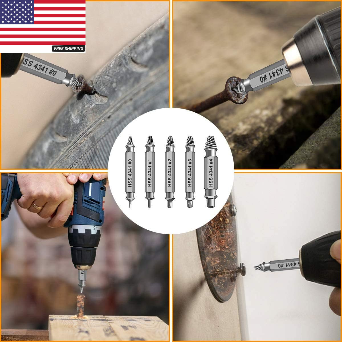Gifts for Men,Damaged Screw Extractor Set,Fathers Day Gifts for Dad from Daughte