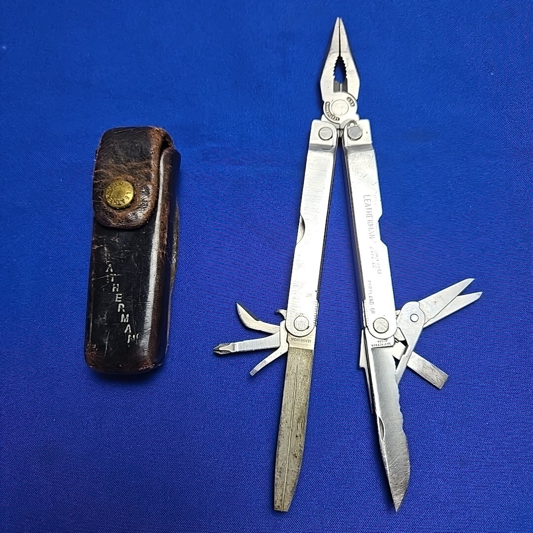 Leatherman PST II 2 Multi Tool Vintage Knife Folding Leather Case