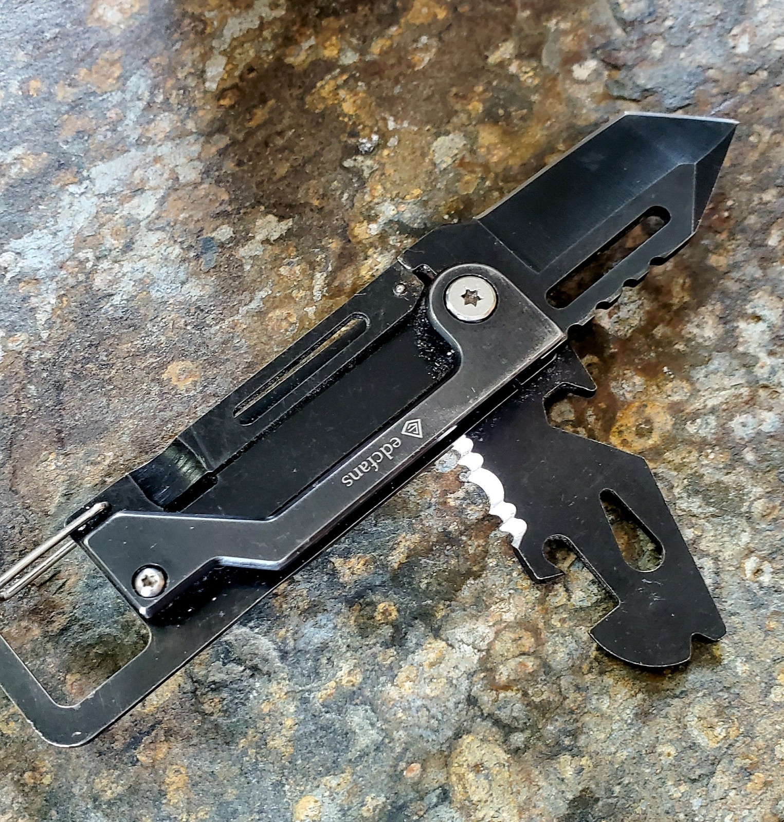 EDCfans Knife, Multitool, Tanto Pocket Knife with Key Clip