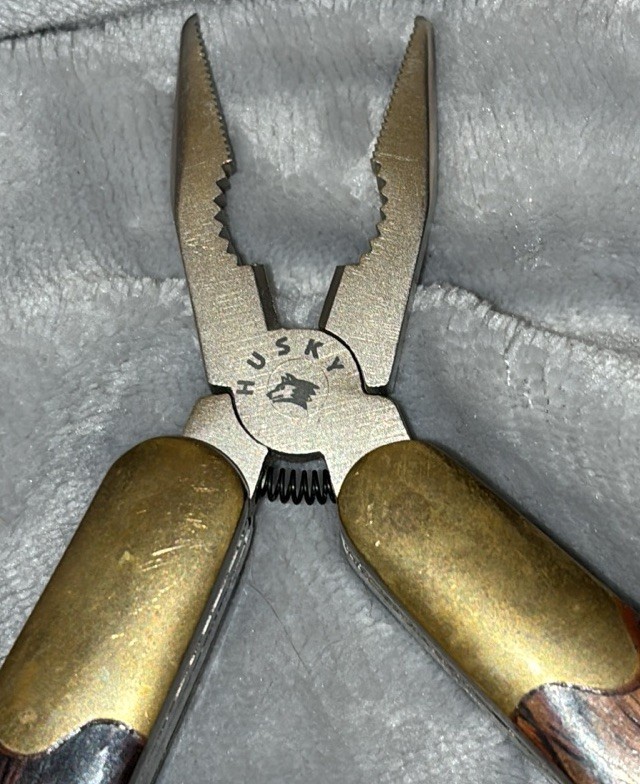 HUSKY 25 Years 25th Anniversary Limited Edition Multi-Tool Brass Wood vintage