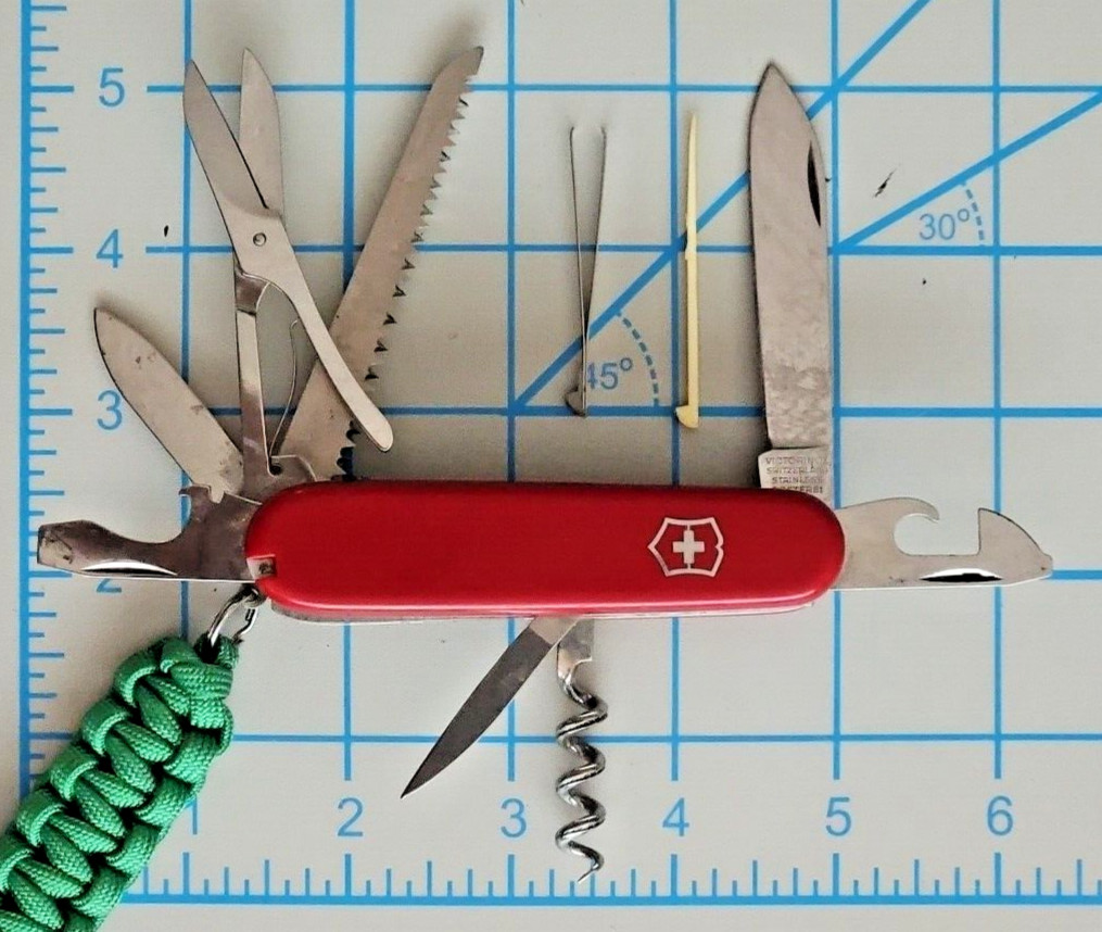 Victorinox Camper With Scissors Swiss Army Knife – Red