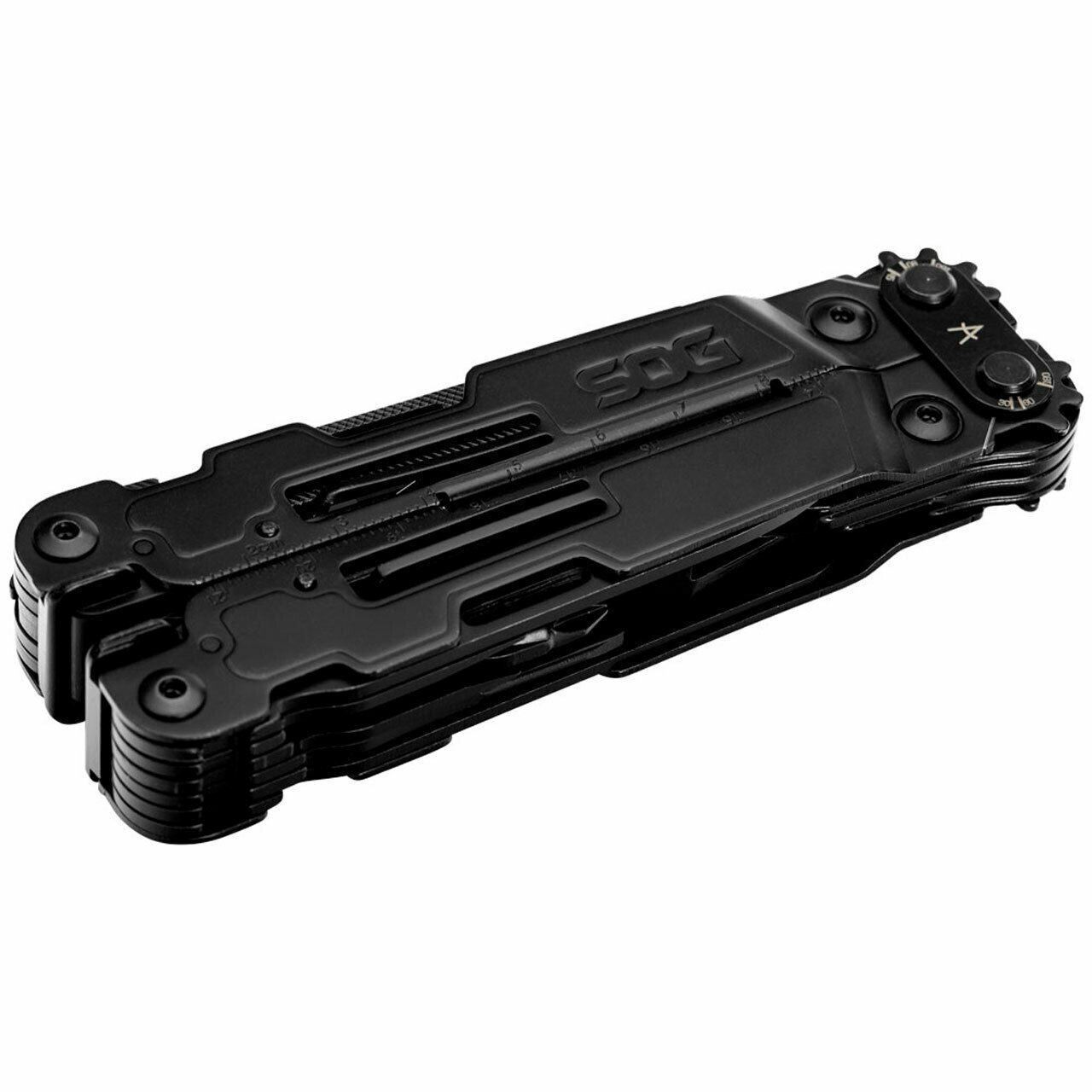 SOG POWER ACCESS DELUXE (BLACK) MULTITOOL 21 ONBOARD TOOLS #PA2002-CP + BIT KIT