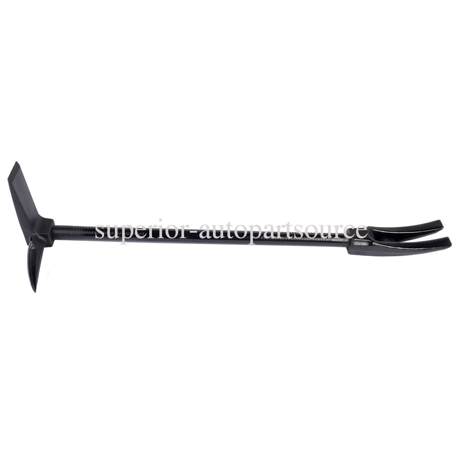 One-Piece 30 Inch Halligan Pry Bar, Fire & Rescue Forced Entry Tool Black