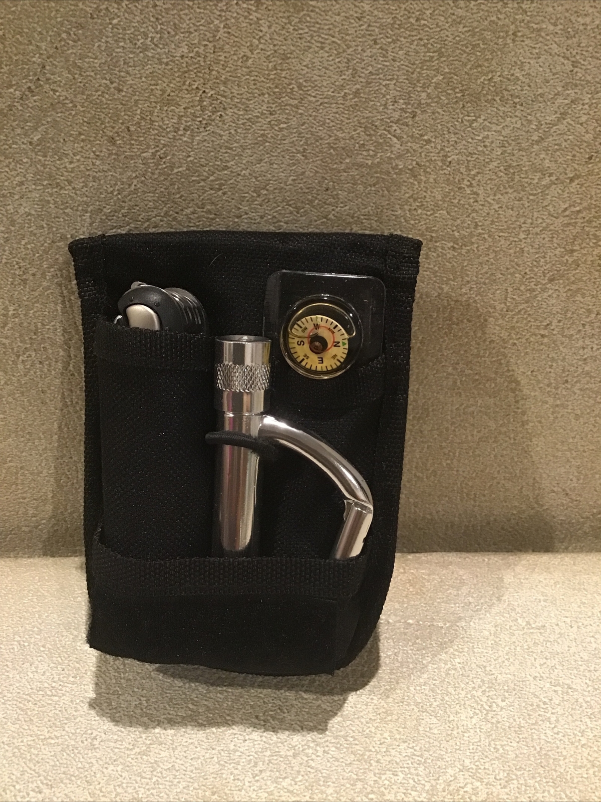 MultiTech Multi-Tool Pocket Knife and Carabiner Kit with Belt Loop Carry Pouch