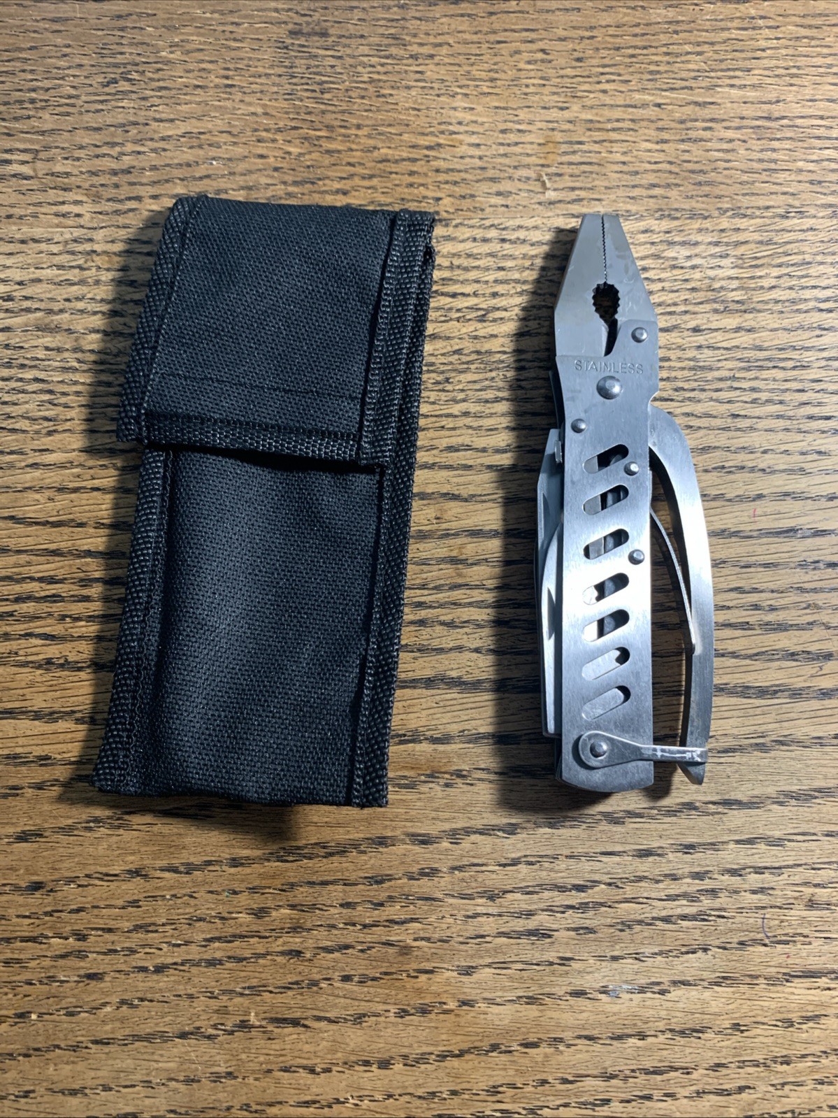 Silver Toned New Multi Tool with Black Case New Never Used