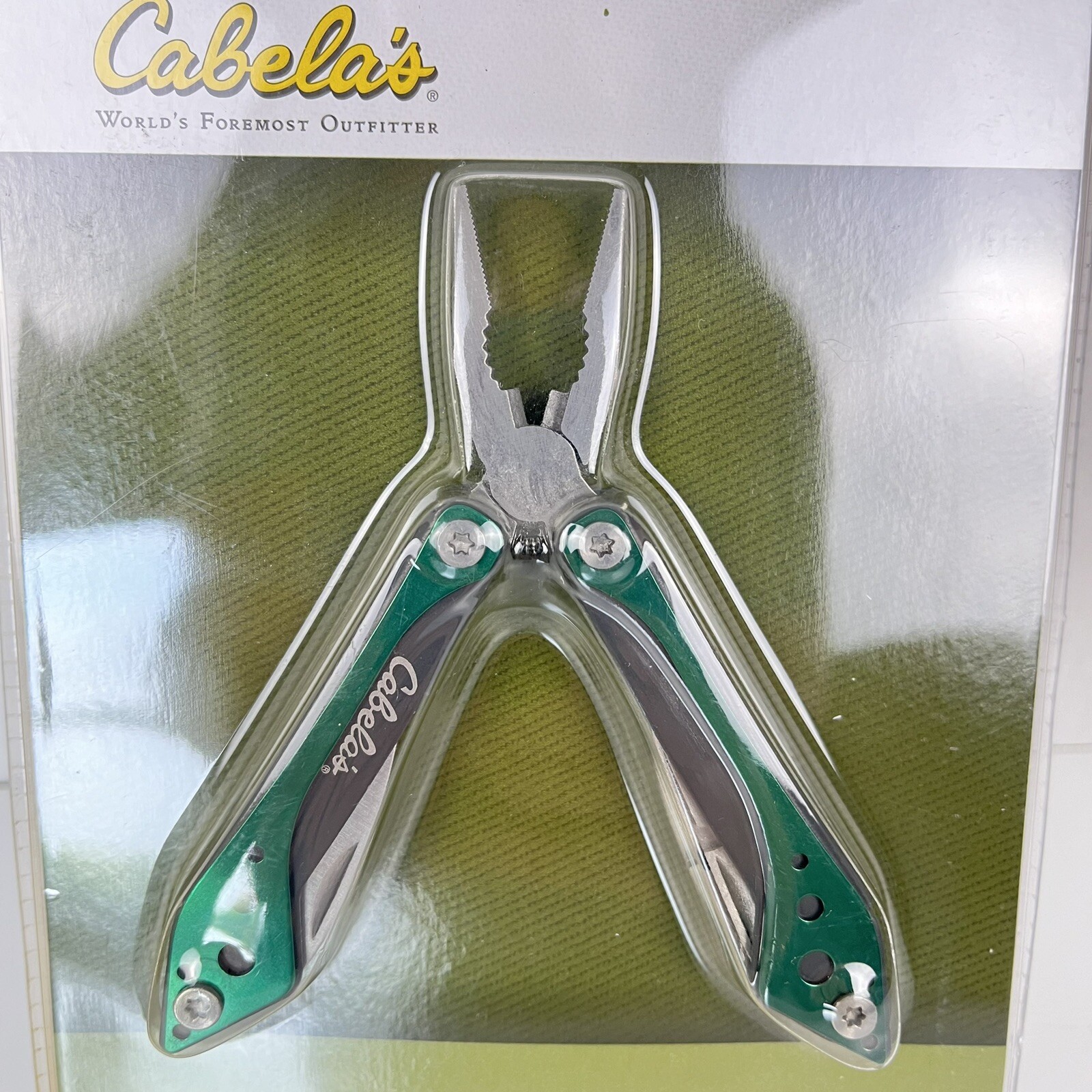 Cabela’s Multi Tool Knife with Case Stainless Steel Seven Tools Brand New