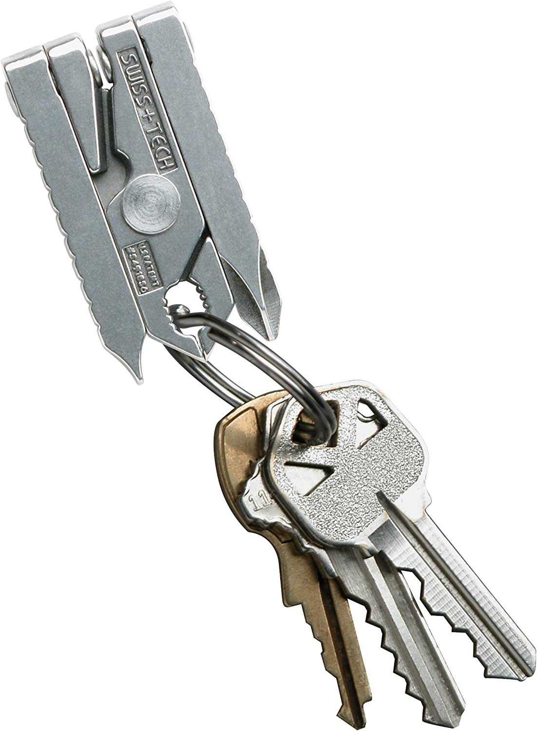 ST50022 Stainless Steel 6-In-1 Key Chain Multi Tool, Polished Finish (Single Pac