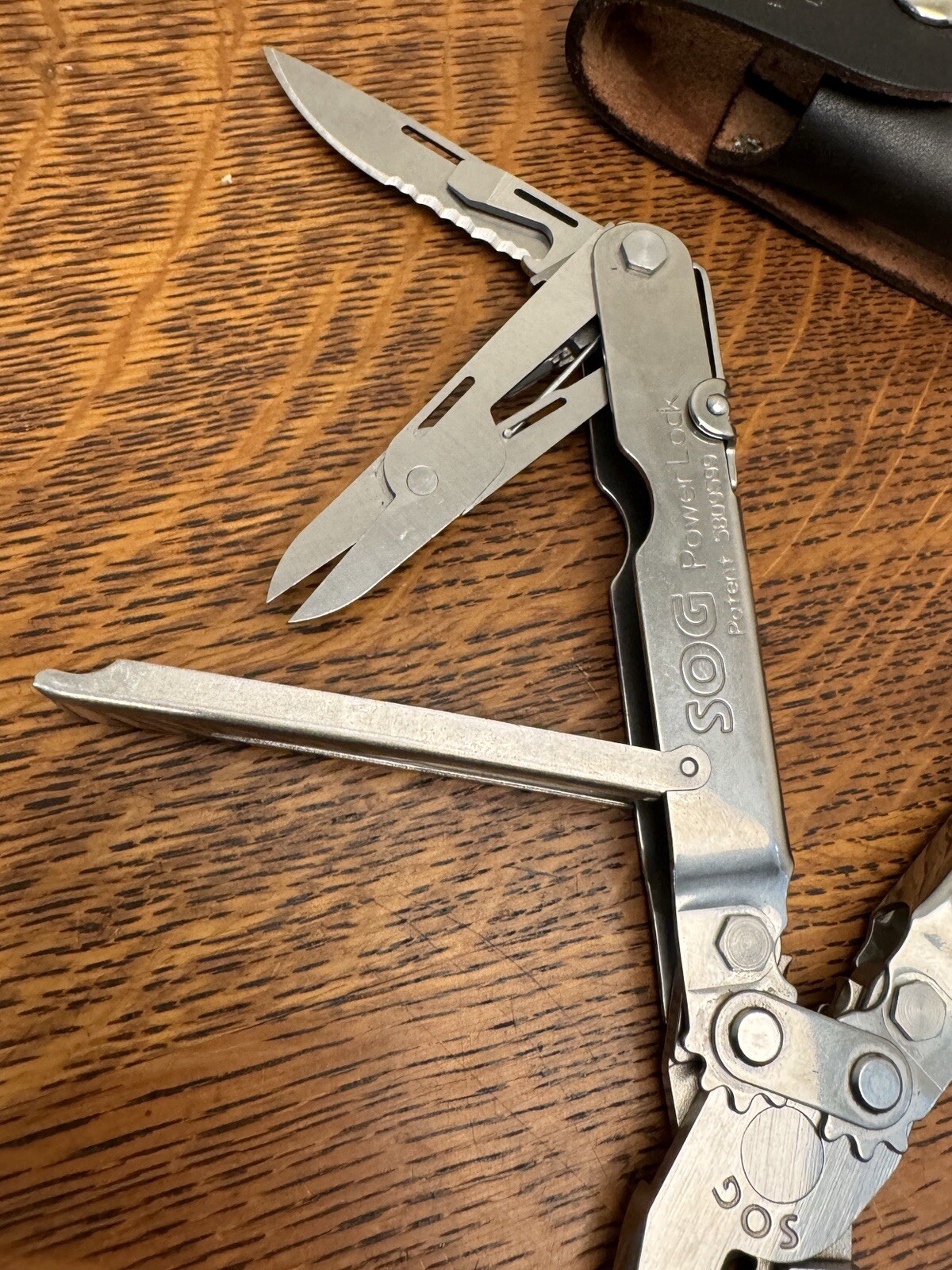 VINTAGE EARLY SOG POWER LOCK S60 UNUSED IN BOX/CASE MULTI TOOL KNIFE LYNNWOOD WA