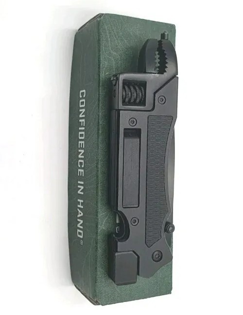CRKT SEPTIMO MULTI-TOOL.Extremely Sharp: Veff Serration. Window Brkr. Adj wrench