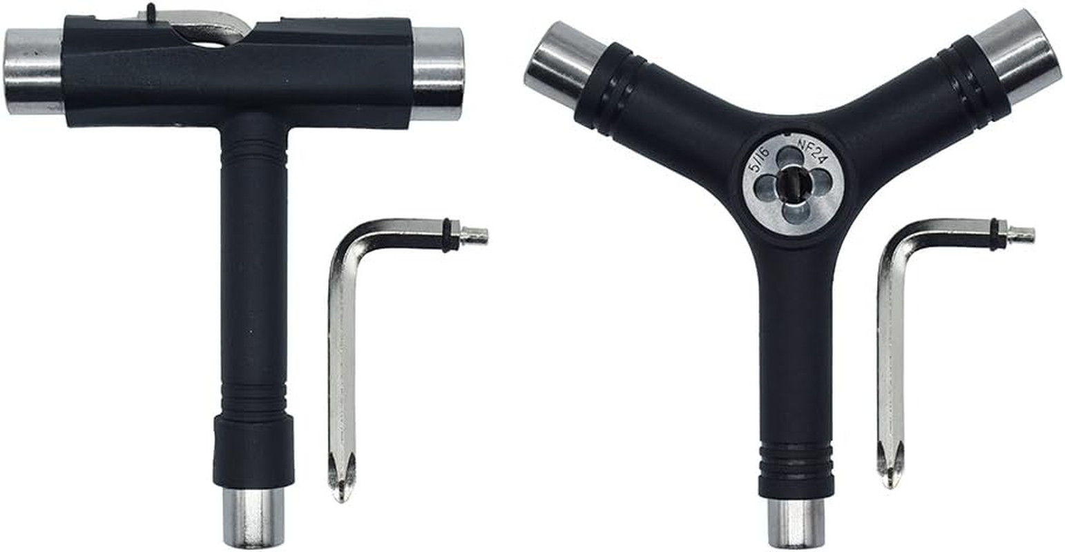 Black All-In-One Multifunctional Portable T-Tool&Y-Tool for Skateboard,All-In-On